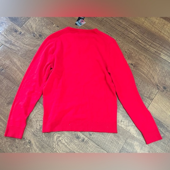 NWT Alfani Mens red v-neck sweater Sz small - Picture 5 of 6